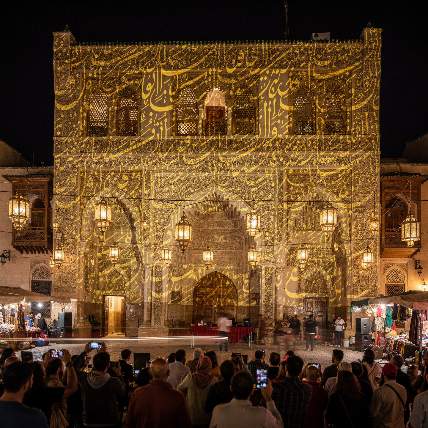 L'émotion du public face à un spectacle de vidéo-mapping synchronisé avec le son