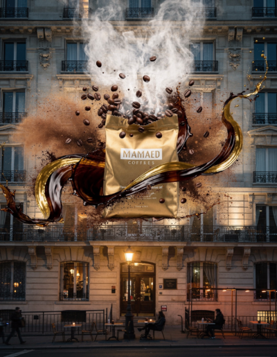 Projection de motifs graphiques et charte visuelle dentreprise sur les murs dun showroom